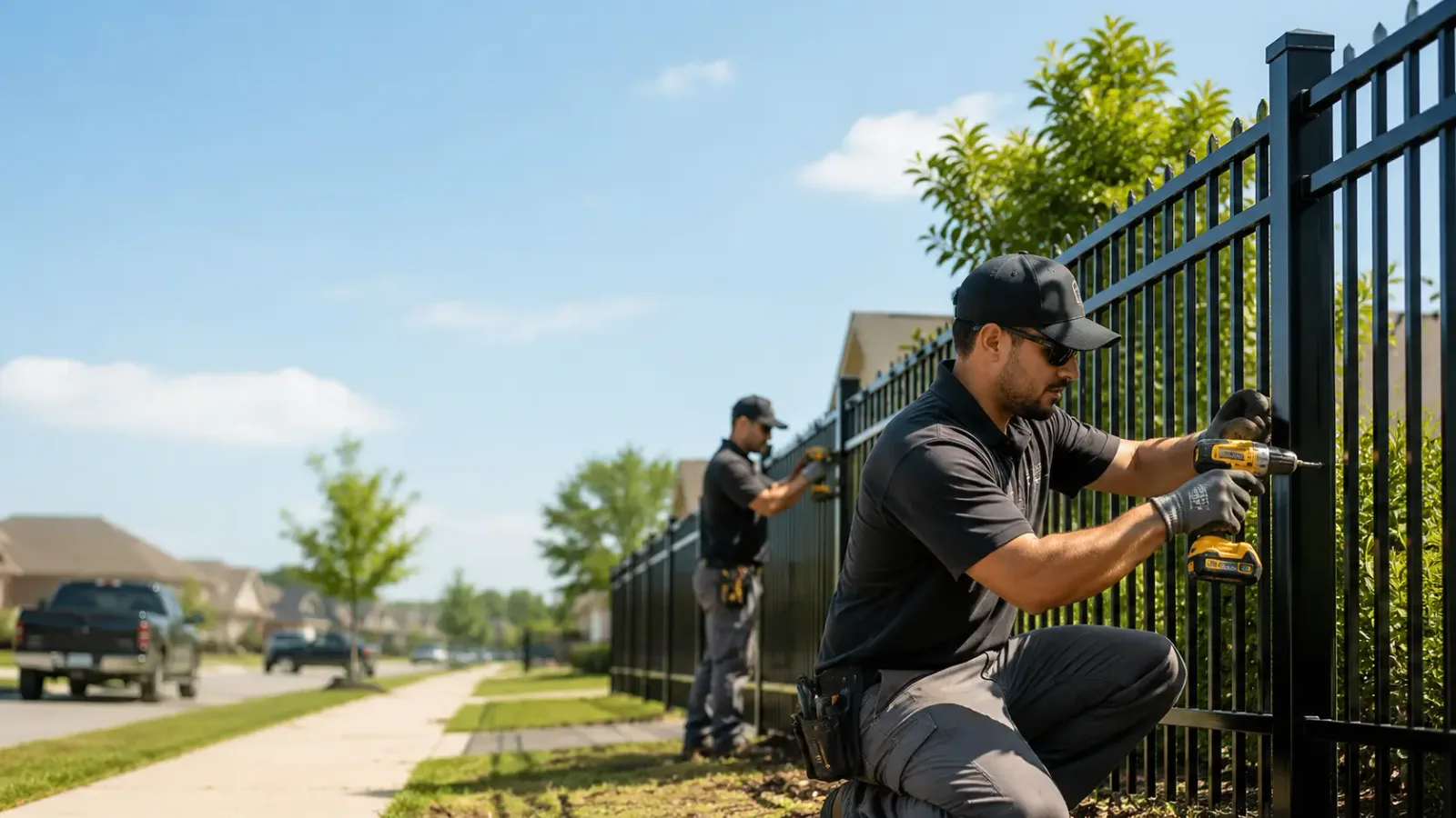 Metal Fence Installation in Rock, MI
